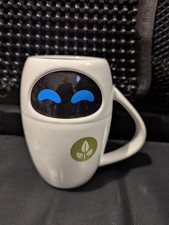 Disney Store EVA White Ceramic Mug Wall-E Pixar - Used