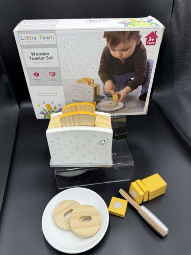 Little town wooden toaster toy - wooden,