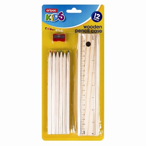 Traditional wooden pencil case - wooden,