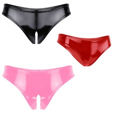 Women Panties Patent Leather