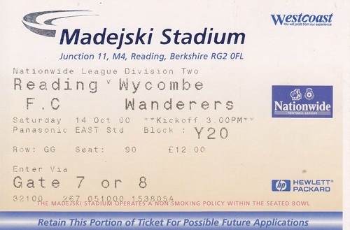Reading wycombe wanderers - v,