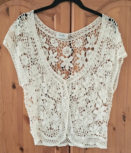 Wallis cream lace waistcoat - cream,