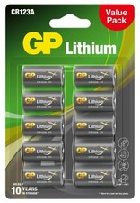 CR123A 3V Lithium Battery, 10