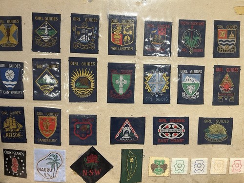 Vintage girl guide badges - vintage,