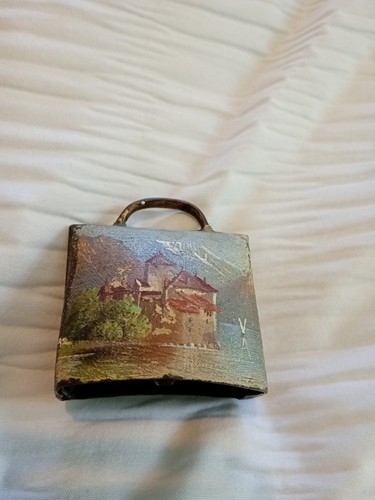 Swiss cow bell hand painted - swiss,