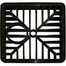 HEAVY DUTY BLACK PLASTIC SQUARE DRAIN GULLEY GRID COVER 6 INCH FREE P&P