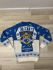 Manchester Man City Football Men Size Small S Ugly Xmas Christmas Jumper Sweater