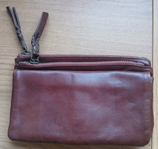 FAT FACE Brown Leather  Purse