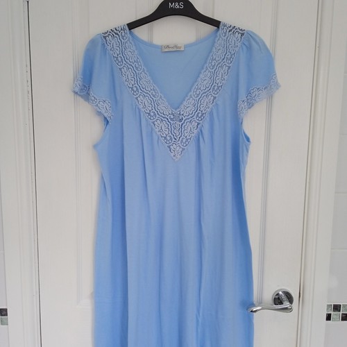 David nieper blue lace trim - blue,
