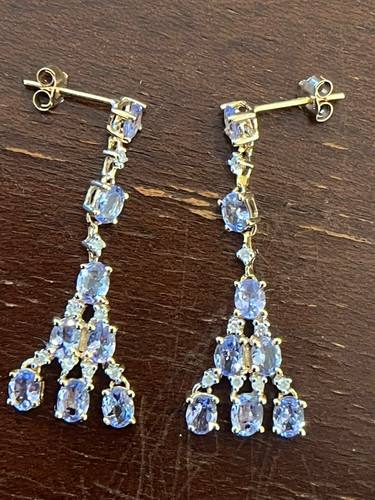 10ct gold tanzanite and - 10ct,