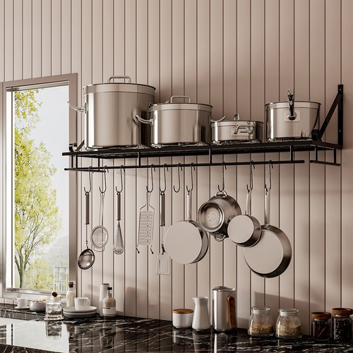 Wall mounted pan - wall, pan&pot