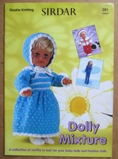 Sirdar DK Knit Pattern Book 281: Dolly Mixture: Outfits For Baby & Fashion Dolls