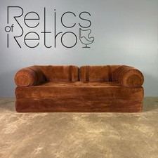 Brown Corduroy Sofa Double Bed