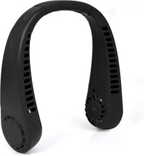 Portable Hanging Neck Fan Hands Free Bladeless Cooling Fan USB Rechargeable