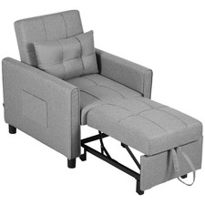 Sofa Bed Single Light Grey