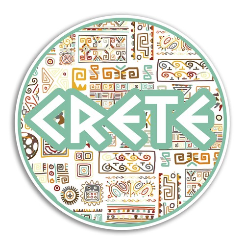 10cm crete greece vinyl - crete,