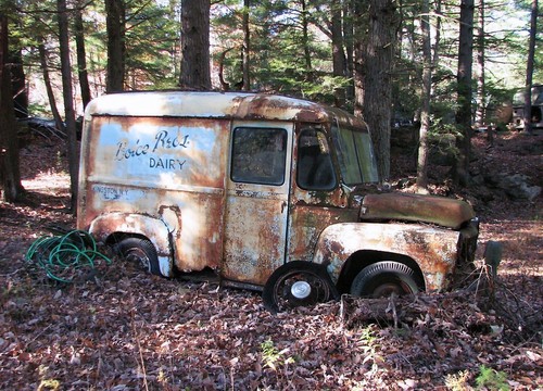 1950s boice dairy truck - 1950s,