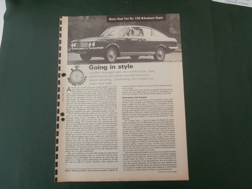 Motor road test 1968 - motor,