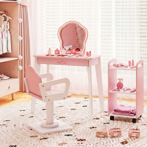 Wooden pretend hair - wooden, salon