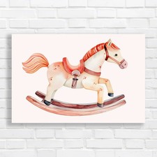 Whimsical wooden rocking horse - wooden,