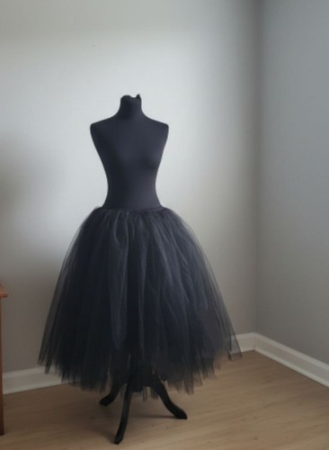 Black gothic tulle skirt - gothic,