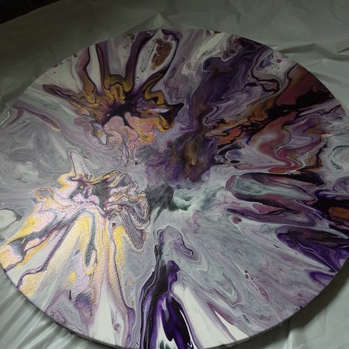 Acrylic pour canvas 10 - ,