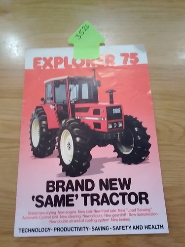 Same tractor explorer - same, sales