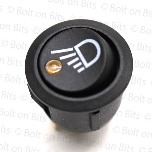 Durite amber led - on/off, round