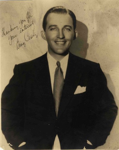 Bing crosby autographed - bing,