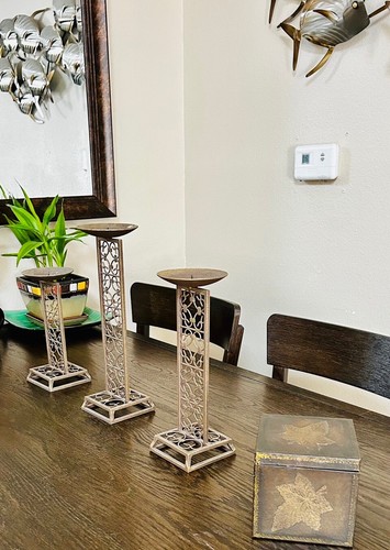 Church candle holders - church,