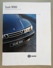 SAAB 9000 SALOON Range orig 1995 UK Mkt Prestige Sales Brochure - Aero Griffin