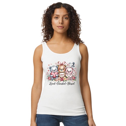 Loved cherished blessed - loved, womens