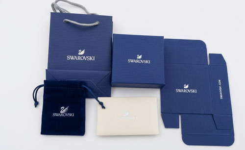 Swarovski blue lined square - swarovski,