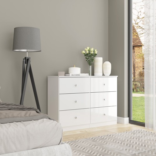 Denver drawer chest white - 6,