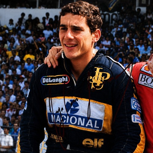 Ayrton senna hand signed - senna,