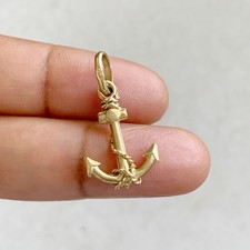 Vintage 18ct Yellow Gold Anchor Pendant 750 Not Scrap 2.4g