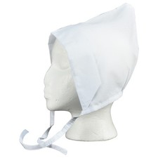Amish Coif White Linen Bonnet