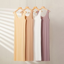 Lady Full Slips Under Dress Slip Anti-Static Tank Long Midi Dress Petticoat