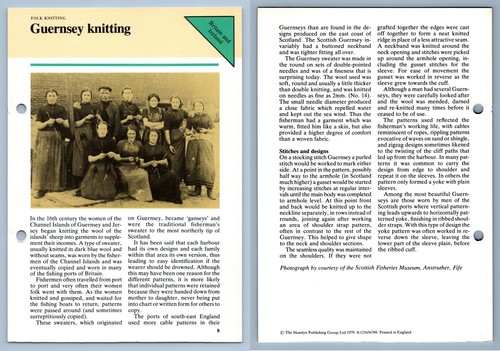 Guernsey knitting folk - guernsey,