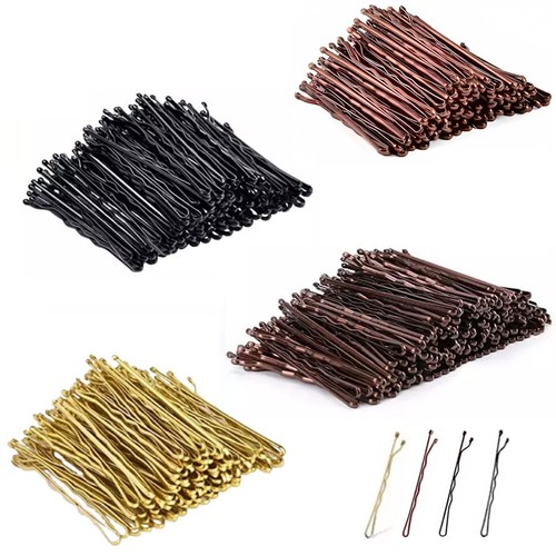 Waved hair grips pins 7cm - waved,