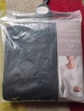 Matalan Thermal Long Sleeve Top Size 20/22 Black