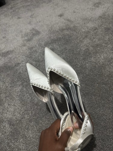 Wedding shoes satin flat - shoes, heel