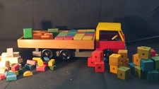 Toy Wooden Lorry And Blocks 
