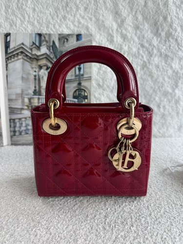 Lady dior mini red patent - dior,