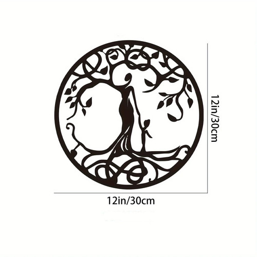 Tree life metal plaque - of,