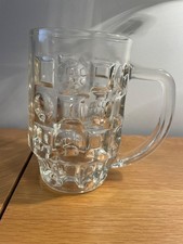 Beer Stein Glass 1 pint Dimpled Mug Tankard Drink Pint Cider Bar Pub