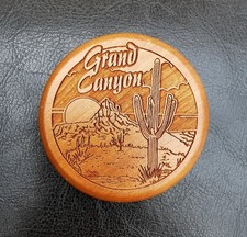FRIDGE MAGNET SOUVENIR GRAND CANYON ARIZONA USA CACTUS LANDSCAPE WOODEN