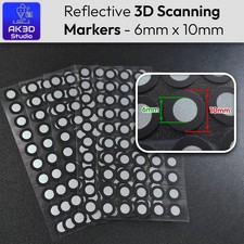 3D Scanning Reflective Markers - Adhesive Tracking Marker Points