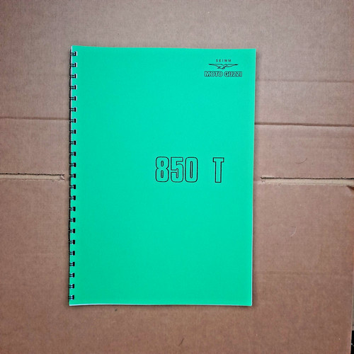 Moto guzzi 850t parts - 850t, book