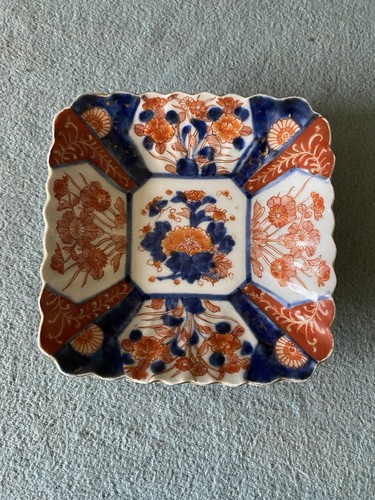 Japanese imari square plate - square,